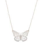 Wholesale cut out butterfly pendant necklace Pendant L extender
