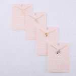 Wholesale dainty rhinestone lock key lucky charm necklace Pendant L extender