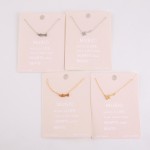 Wholesale dainty trumpet lucky charm necklace Pendant mm extender