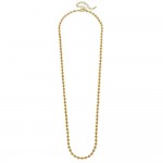 Wholesale long Ball Bead Chain Necklace Matte Gold Ball Bead mm L Adjustable Ext