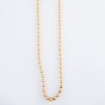 Wholesale long Ball Bead Chain Necklace Matte Gold Ball Bead mm L Adjustable Ext