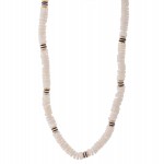 Wholesale shell Beaded Necklace Rubber Heishi Bead Details L Adjustable Extender