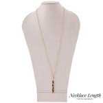 Wholesale long Leopard Print Bar Necklace Pendant L L overall Adjustable Extende