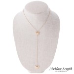 Wholesale rose Gold Y necklace thin chain butterfly pendants L Y pendant L exten