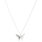 Wholesale short gold necklace butterfly pendant L extender Pendant L