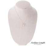 Wholesale short gold necklace butterfly pendant L extender Pendant L