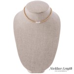 Wholesale beaded triple faux pearl necklace L extender Bead mm