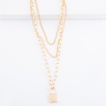 Wholesale layered Chain Link Lock Necklace Pendant Shortest layer approx L L ove