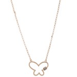 Wholesale rhinestone Carabiner Butterfly Necklace Pendant L Adjustable Extender