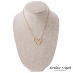 Wholesale rhinestone Carabiner Butterfly Necklace Pendant L Adjustable Extender