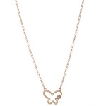 Wholesale rhinestone Carabiner Butterfly Necklace Pendant L Adjustable Extender