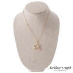 Wholesale rhinestone Carabiner Star Necklace Pendant L Adjustable Extender