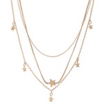 Wholesale star Layered Necklace Shortest Layer L overall Adjustable Extender