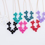 Wholesale flower Necklace Flowers approx L Adjustable Extender
