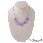 Wholesale flower Necklace Flowers approx L Adjustable Extender