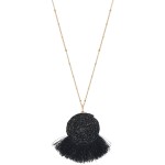 Wholesale long Necklace Seed Beaded Tassel Pendant Gold Pendant Long Adjustable
