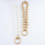 Wholesale beaded O Ring Statement Necklace Worn Gold mm Bead O Ring Hinge Clasp