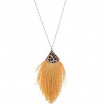 Wholesale long Necklace Genuine Leopard Print Tassel Pendant Pendant L Adjustabl
