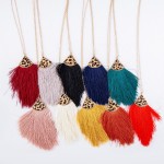 Wholesale long Necklace Genuine Leopard Print Tassel Pendant Pendant L Adjustabl
