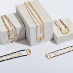 Wholesale beaded Chain Link Layered Carabiner Necklace Carabiner Pendant Adjusta