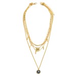 Wholesale pC Chain Layered Boho Pendant Necklace PC Per Necklace Detachable Cha