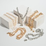Wholesale chain Link Padlock Pendant Necklace Pendant Adjustable Extender