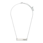 Wholesale short Necklace Engraved Mama Bar Pendant Long