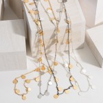 Wholesale long Necklace Metal Accents Long