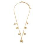 Wholesale celestial Charm Necklace Evil Eye Accents Extender