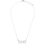 Wholesale birth Year Necklace White Gold Dipped Adjustable Lengths