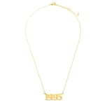 1995 Birth Year Necklace.

- Gold Dipped
- Adjustable Lengths: 15.5", 16.5", and 17.5"