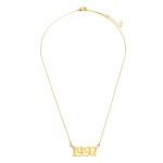 Wholesale birth Year Necklace Gold Dipped Adjustable Lengths