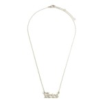 Wholesale white Gold Dipped Zodiac Necklace White Gold Dipped Adjustable Lengths