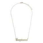 Wholesale white Gold Dipped Zodiac Necklace White Gold Dipped Adjustable Lengths
