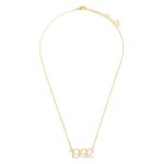 Wholesale gold Dipped Birth Year Necklace CZ Accents Gold Dipped Adjustable Leng