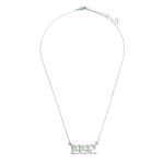 Wholesale birth Year Necklace White Gold Dipped Adjustable Lengths