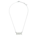 Wholesale birth Year Necklace White Gold Dipped Adjustable Lengths