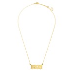 Wholesale birth Year Necklace Gold Dipped Adjustable Lengths