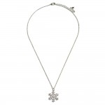 Wholesale short Crystal Snowflake Pendant Necklace L Extender