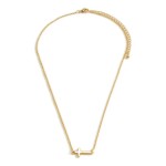 Wholesale chain Link Necklace Dainty Cross Charm Long Extender Long