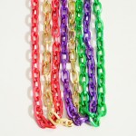 Wholesale short Chunky Chain Link Necklace Long Extender Long