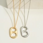 Wholesale chain Link Necklace Soda Tab Charm Long Extender Long