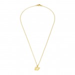 Petite Gold Dipped Necklace With Planet Charm 

- Approximately 16" Length