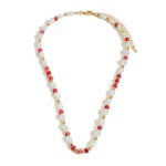 Pearl Necklace With Beaded Accents

- Approximately 16" Length
- 2" Extender