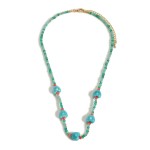 Multi Colored Beaded Necklace With Heart Accents 

- Approximately 16" Length
- 3" Extender