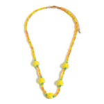 Multi Colored Beaded Necklace With Heart Accents 

- Approximately 16" Length
- 3" Extender