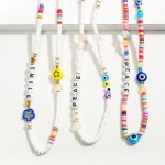 Beaded Glasses/Sunglasses Chain Featuring Candy Bear Accents

- Approximately 32" Long