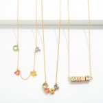 Wholesale circle Triangle Star Umbrella Gold Necklace Extender