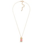 Ball Chain Necklace Featuring Candy Bear and Doughnut Charm

- Approximately 18" Long
- Extender Approximately 3" Long