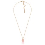 Short Gold Tone Necklace Featuring Candy Bear Charm With Rhinestone Accents

- Approximately 16" Length
- 3" Extender